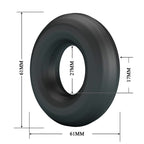CRAZY BULL - ANELLO PENIENO URBAN IN SILICONE ULTRA MORBIDO NERO