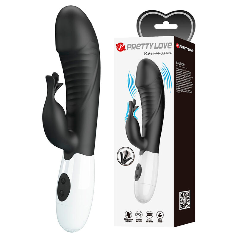 PRETTY LOVE - RASMUSSEN VIBRATORE CONIGLIO 30 FUNZIONI NERO