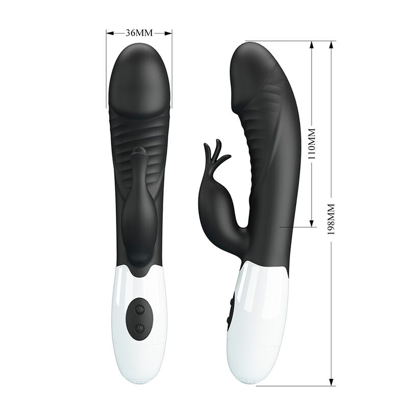 PRETTY LOVE - RASMUSSEN VIBRATORE CONIGLIO 30 FUNZIONI NERO