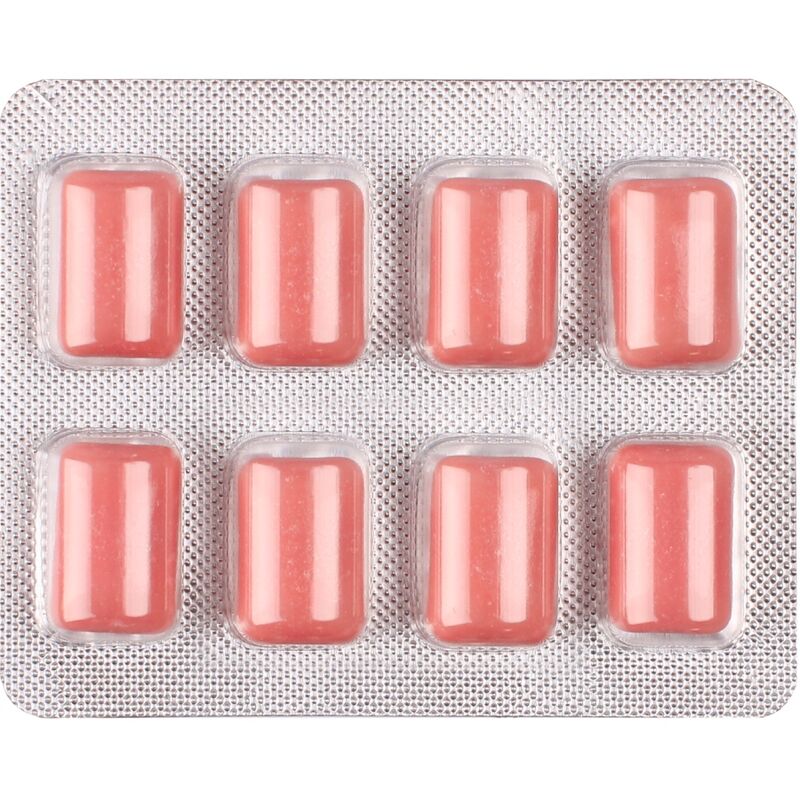 WUG Climax - Gomma da masticare funzionale a base di maca, damiana e ginseng per stimolare il desiderio e la vitalità intima. Blister da 8 unità.