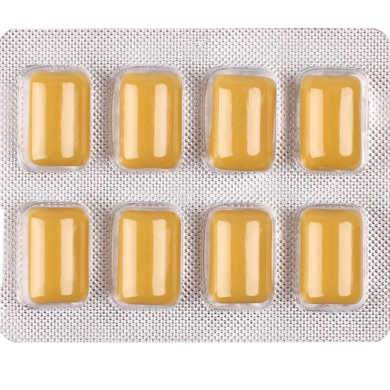 WUG on – Energia istantanea in chewing gum, blister da 8 unità