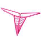 CHILIROSE - CR 4856 MICRO TANGAS DE REJILLA ROSA FLUOR S/M