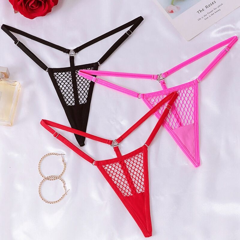 CHILIROSE - CR 4856 MICRO TANGA DE RED ROJO S/M