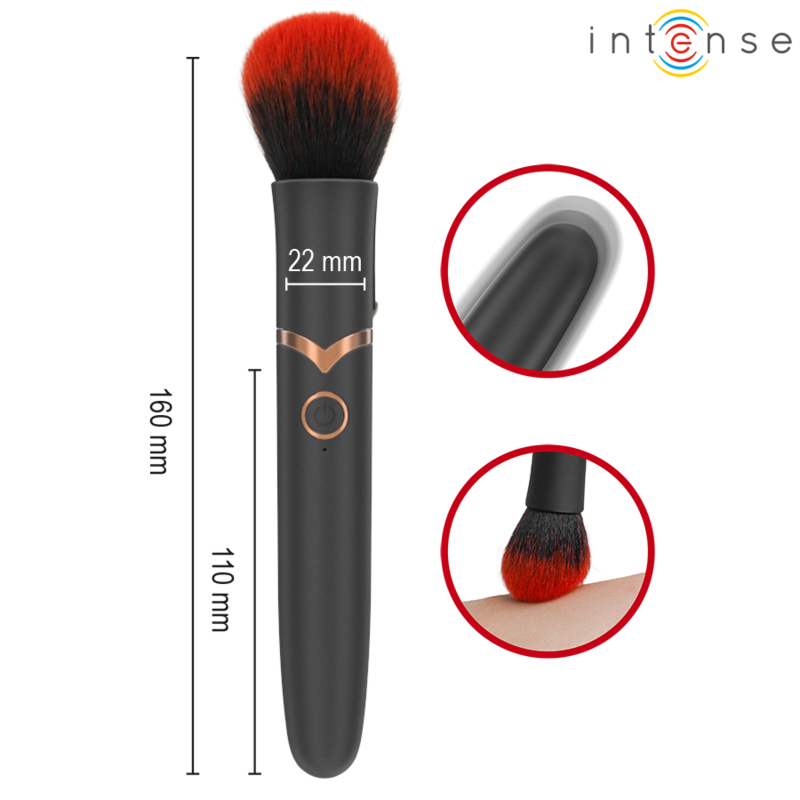 INTENSE - CEPILLO VIBRADOR EMILIA 10 VIBRACIONES 16 CM