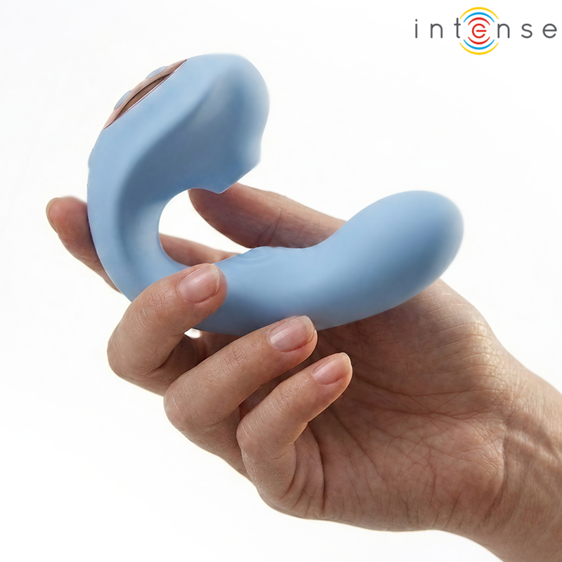 INTENSE - GINA MULTIFUNCTIONAL CLITORAL STIMULATOR BLUE
