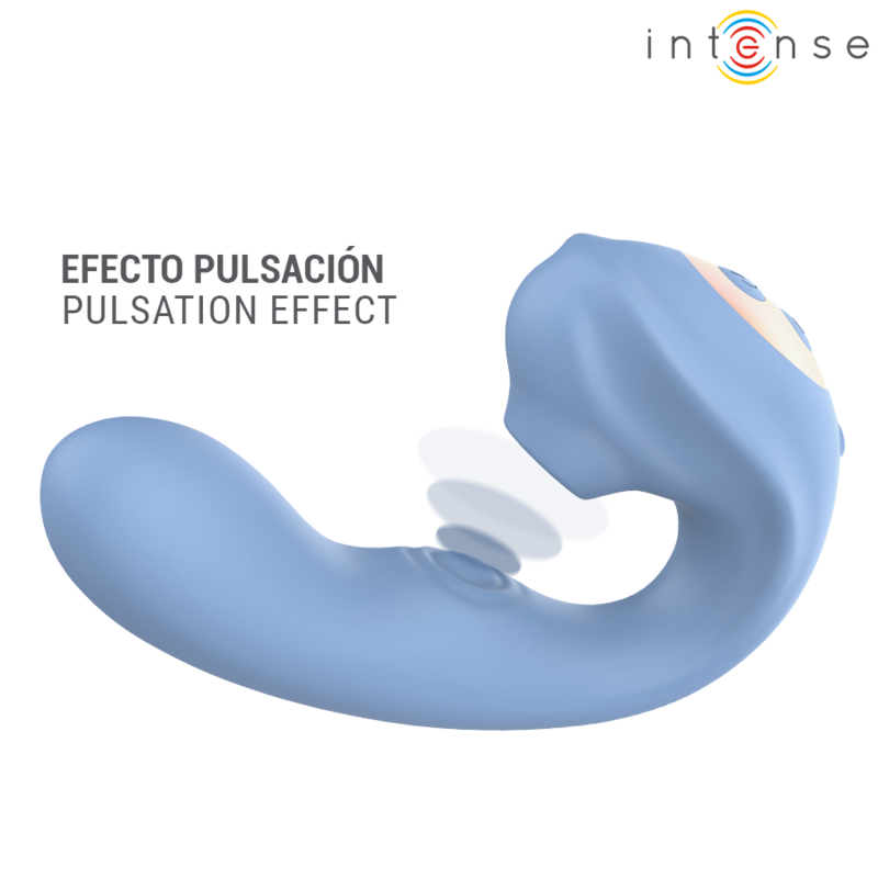 INTENSE - GINA MULTIFUNCTIONAL CLITORAL STIMULATOR BLUE