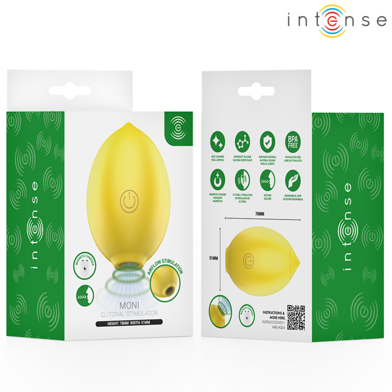 INTENSE - MONI ESTIMULADOR DE SUCCIÓN CLITORAL LEMON