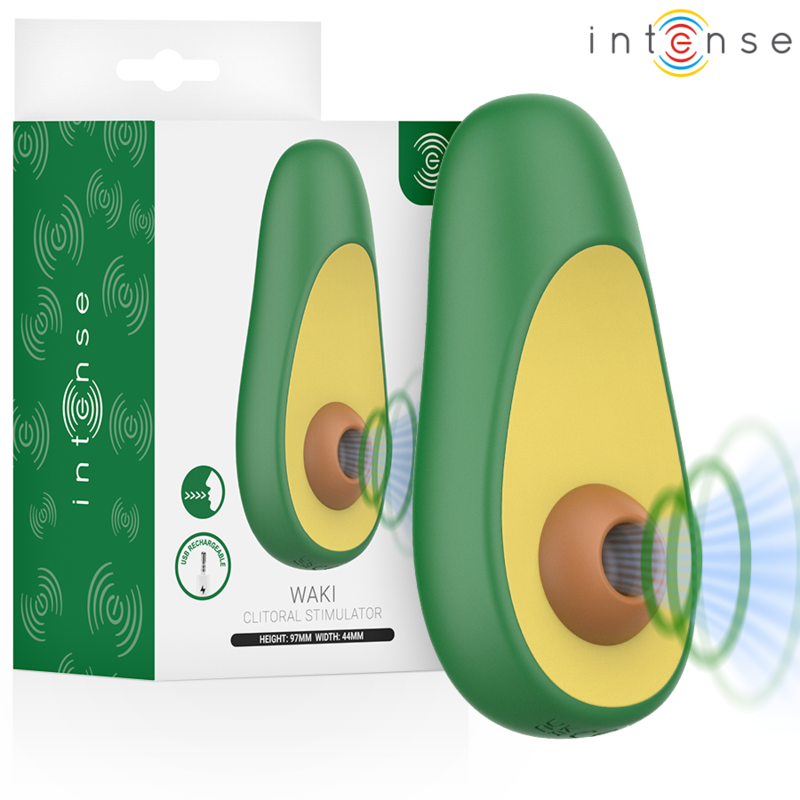 INTENSE - WAKI ESTIMULADOR DE SUCCIÓN CLITORAL AGUACATE