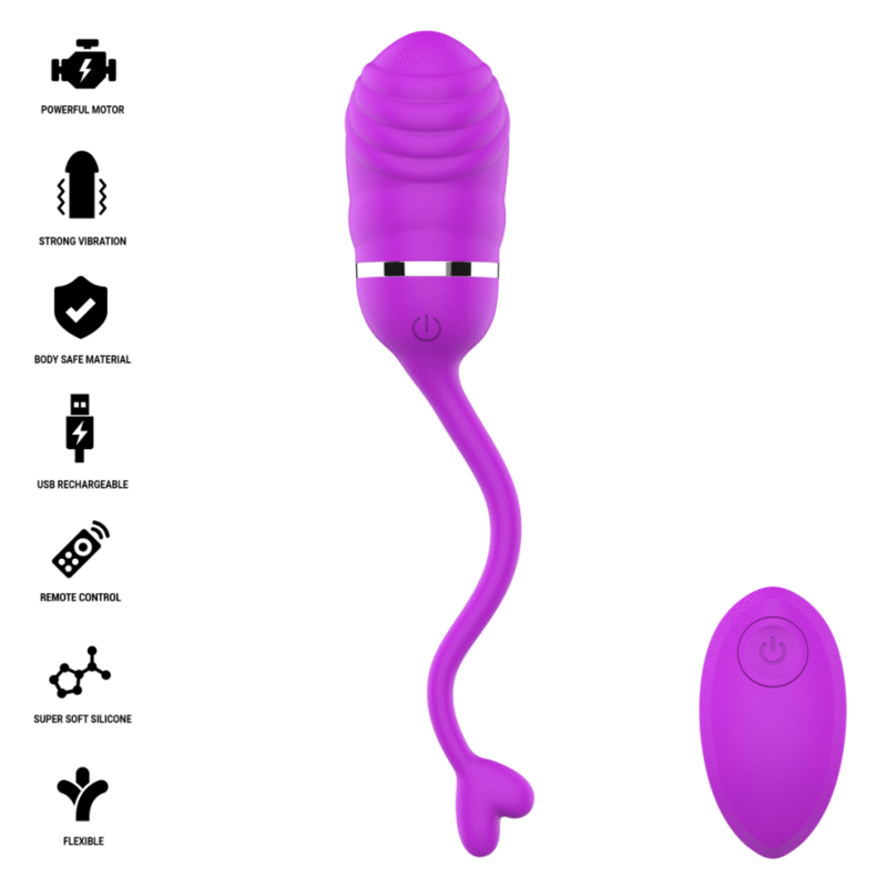 INTENSE - SOOKIE HUEVO VIBRADOR CON CONTROL REMOTO VIOLETA