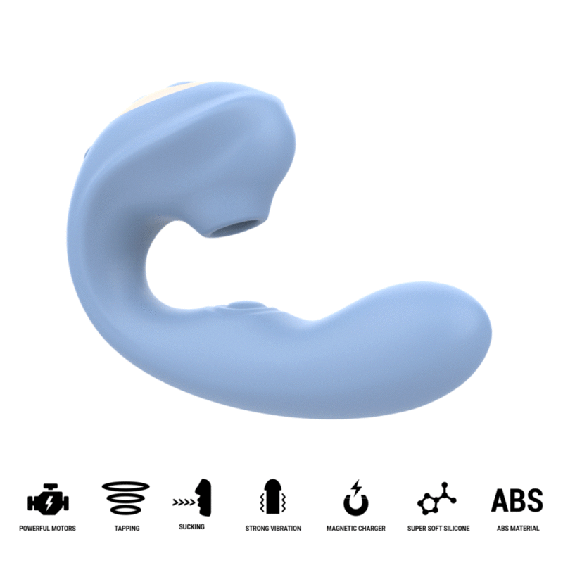 INTENSE - GINA MULTIFUNCTIONAL CLITORAL STIMULATOR BLUE