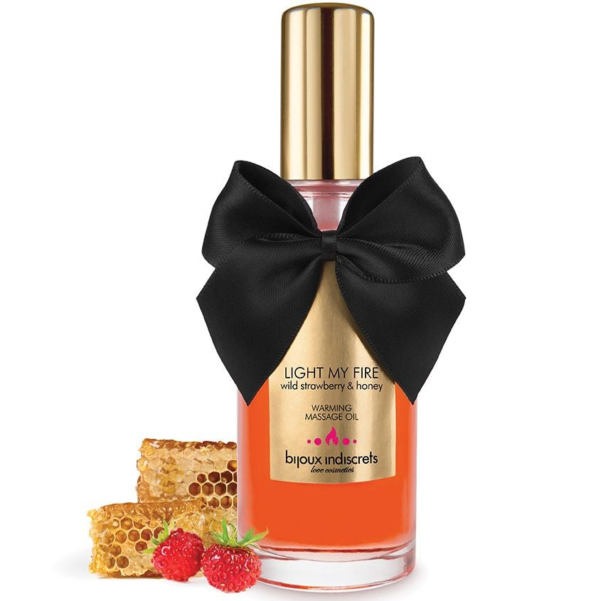 BIJOUX - STRAWBERRY AROMA WARMING MASSAGE OIL