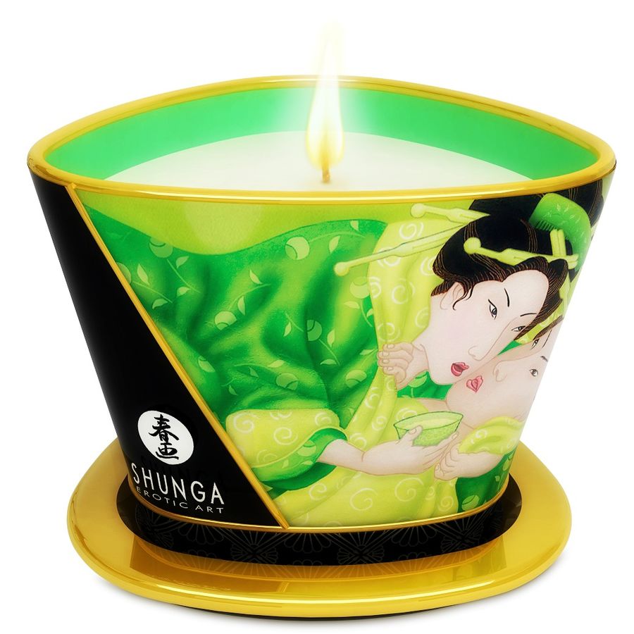 SHUNGA - MINI CANDELE DA MASSAGGIO AL TÈ VERDE 170 ML