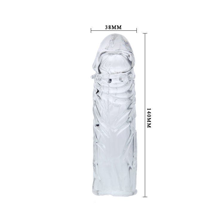 BAILE - FUNDA DE SILICONA LILA PARA PENE ADAPTABLE 13 CM