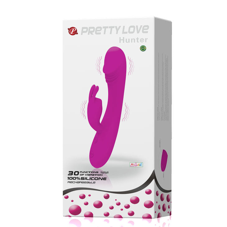 PRETTY LOVE - VIBRATORE INTELLIGENTE CONIGLIETTO 30 MODALITÀ CHASSEUR