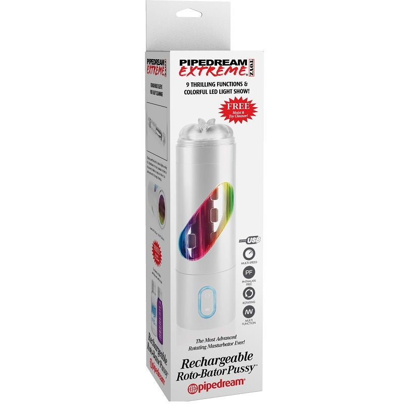 EXTREME TOYZ - ROTO BATOR MASTURBADOR USB VAGINA MASCULINA