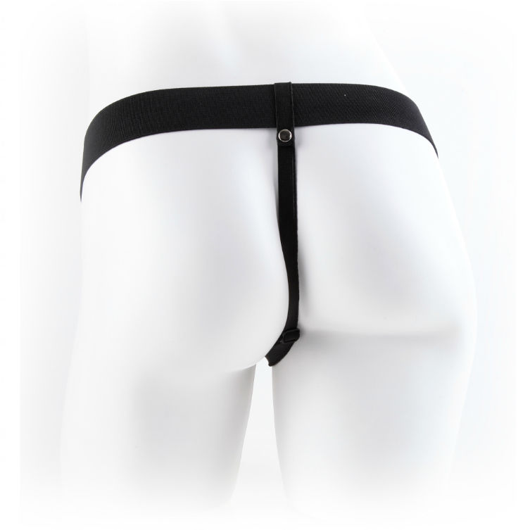 FETISH FANTASY SERIES - CORREA HUECA 9 CON BOLAS 22,9 CM COLOR CARNE