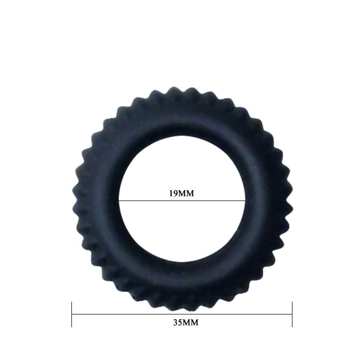 BAILE - ANELLO PENIENO TITAN NERO 1,9 CM