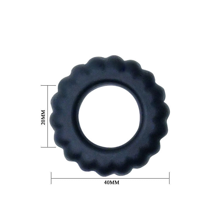 BAILE - ANELLO PER EREZIONE TITAN NERO 2 CM