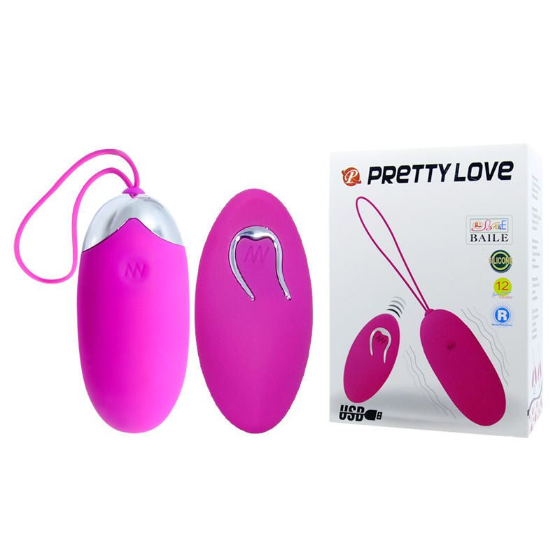 PRETTY LOVE - UOVO VIBRANTE TELECOMANDATO 12 V