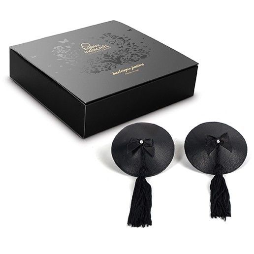 BIJOUX - CUBRE PEZONES NEGRO BURLESCO