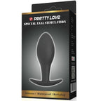 PRETTY LOVE - PLUG ANAL ANCLA DE SILICONA 8.5 CM NEGRO