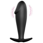 PRETTY LOVE - PLUG ANAL DE SILICONA CON FORMA DE PENE Y 12 MODOS DE VIBRACIÓN NEGRO