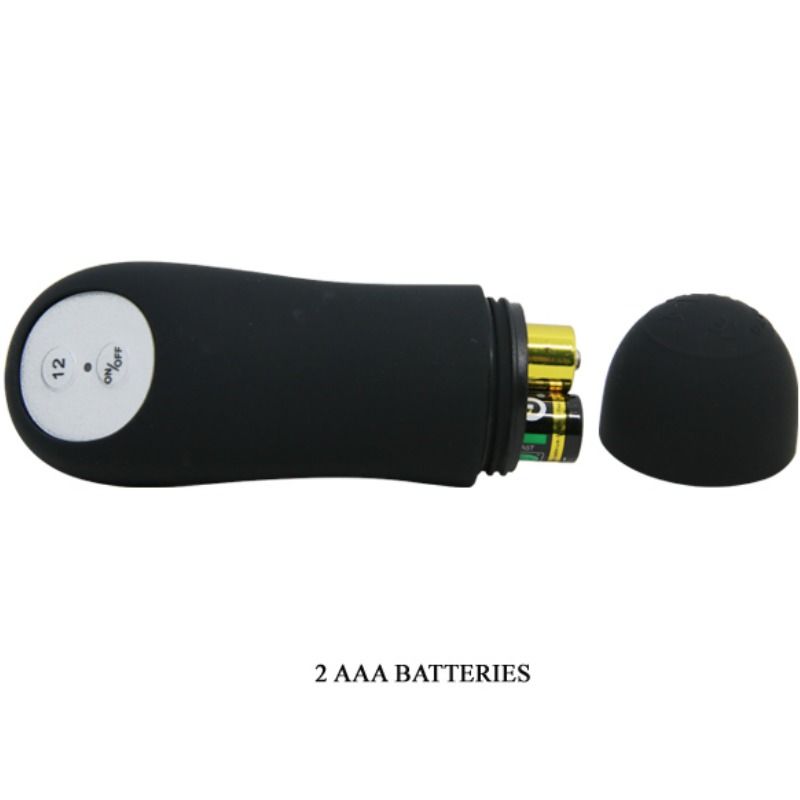 PRETTY LOVE - ANAL PLUG IN SILICONE EXTRA STIMOLAZIONE E 12 MODALITÀ DI VIBRAZIONE NERO