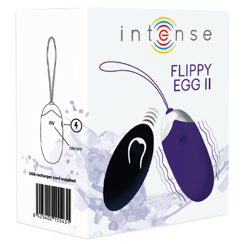 INTENSE - HUEVO VIBRADOR FLIPPY II CON MANDO A DISTANCIA VIOLETA