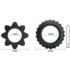 BAILE - KIT 2 ANELLI FLOREALI IN SILICONE