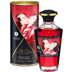 SHUNGA - OLIO DA MASSAGGIO EFFETTO CALORE AL SAPORE INTENSO DI CILIEGIA 100 ML