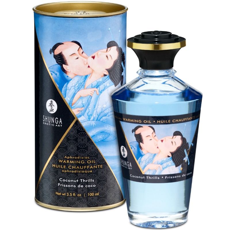 SHUNGA - WARMING MASSAGE OIL COCONUT FLAVOR 100 ML