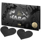 BIJOUX - CUBREPEZONES FLASH CORAZÓN NEGRO INDISCRETS