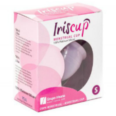 IRISCUP - PICCOLA COPPA MESTRUALE ROSA A + SACCHETTO STERILIZZATORE IN OMAGGIO