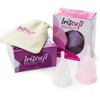 IRISCUP - PICCOLA COPPA MESTRUALE ROSA A + SACCHETTO STERILIZZATORE IN OMAGGIO