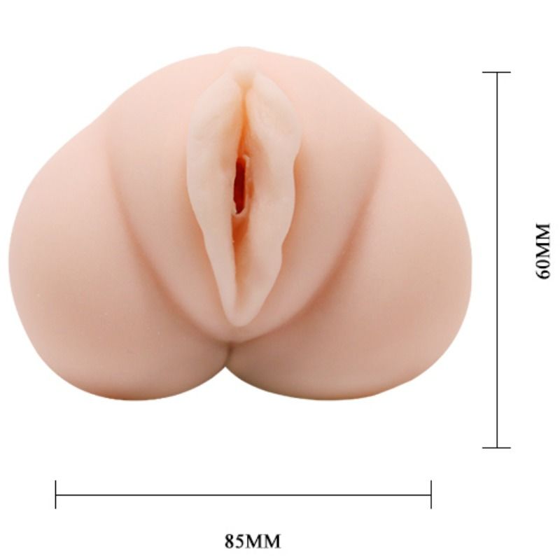 CRAZY BULL - MASTURBATORE VAGINALE IN PELLE D'ACQUA CON SFERE VIBRANTI
