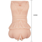 CRAZY BULL - MASTURBATORE VAGINALE IN PELLE D'ACQUA CON SFERE VIBRANTI