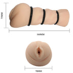 CRAZY BULL - MASTURBADOR VAGINAL CON ANILLOS