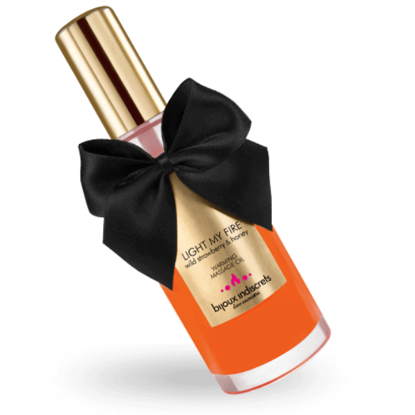 BIJOUX - STRAWBERRY AROMA WARMING MASSAGE OIL