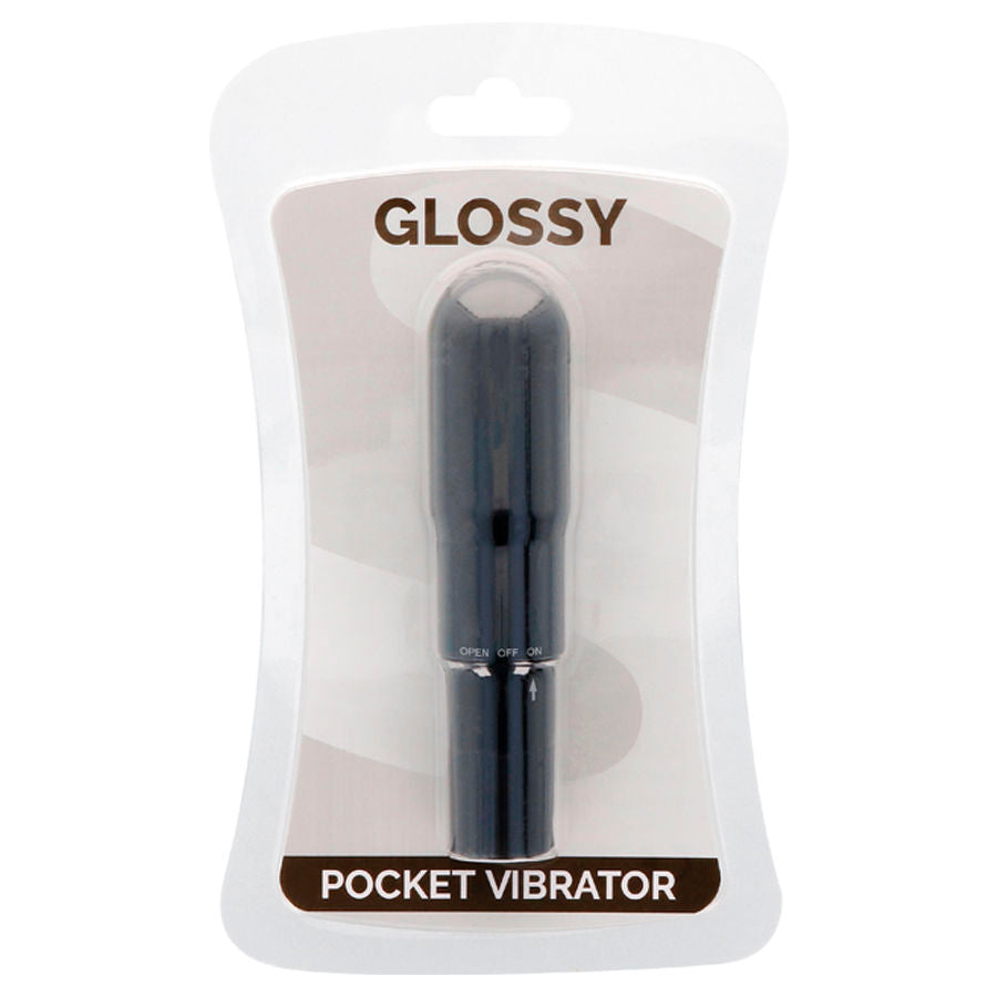 GLOSSY - VIBRATORE DA TASCA NERO