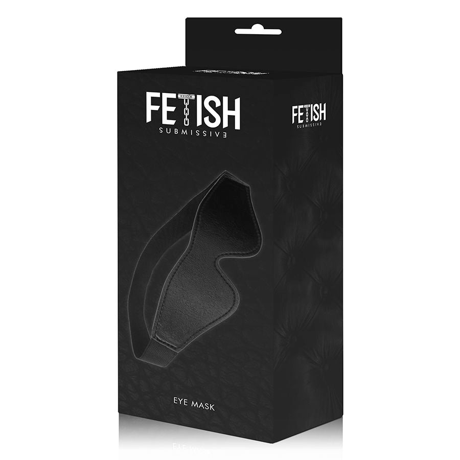 FETISH SUBMISSIVE - MÁSCARA DE CUERO VEGANO CON FORRO DE NEOPRENO