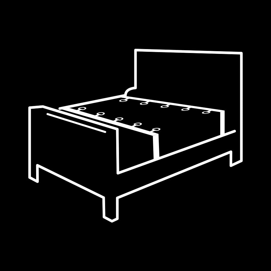 FETISH SUBMISSIVE - ENSEMBLE DE LIENS DE LIT DE LUXE AVEC DOUBLURE EN NÉOPRÈNE