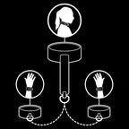 FETISH SUBMISSIVE - COLLIER ET MENOTTES EN CUIR VÉGAN AVEC DOUBLURE EN NÉOPRÈNE