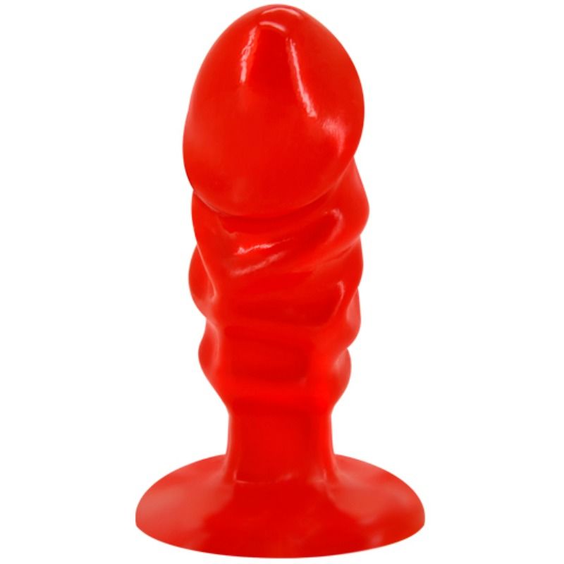 BAILE - PLUG ANALE UNISEX CON VENTOSA ROSSO