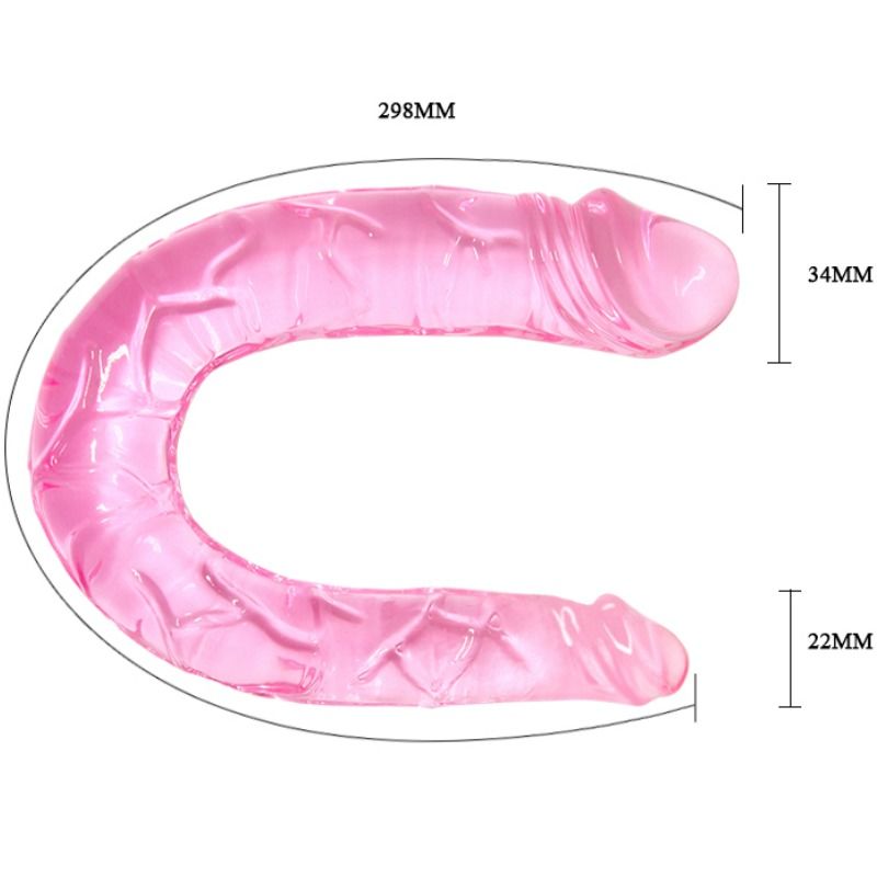 BAILE - DOBLE DILDO ROSA