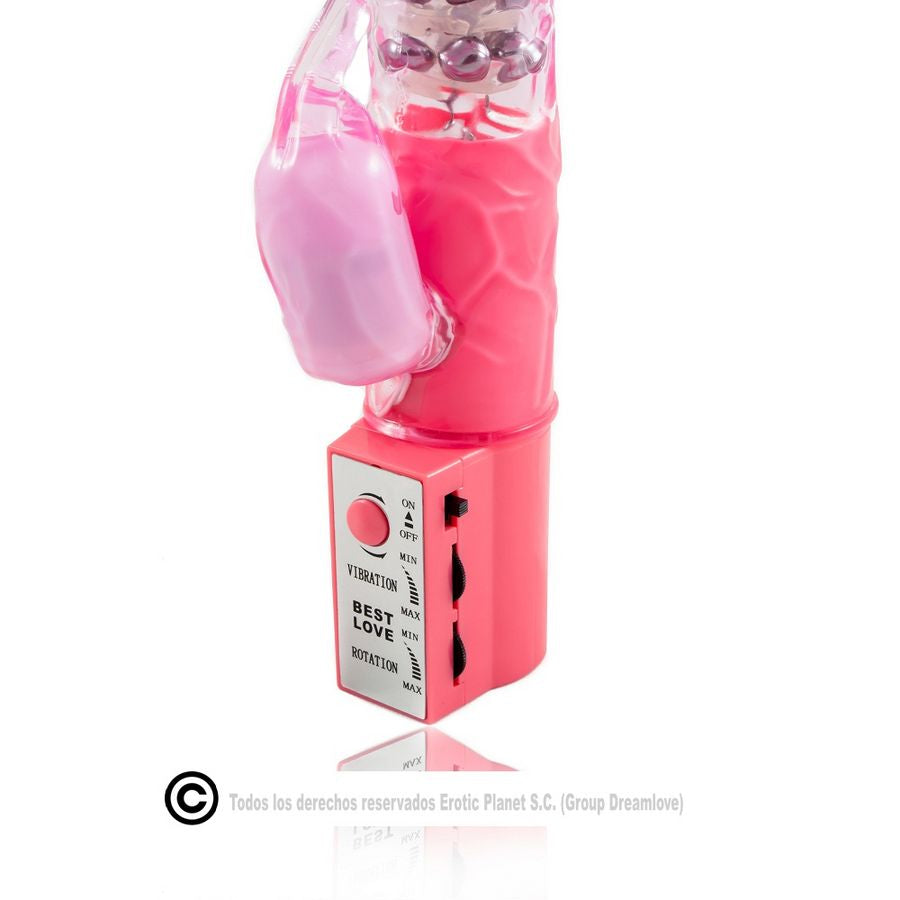 BAILE - ROTATORE A CONIGLIETTO ROSA CON SUPERSTIMOLATORE