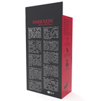 DARKNESS - PLUG ANAL ARGENT 8 CM AVEC QUEUE NOIRE