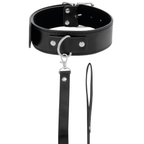 DARKNESS - COLLARE POSTURALE CON CATENA IN PELLE