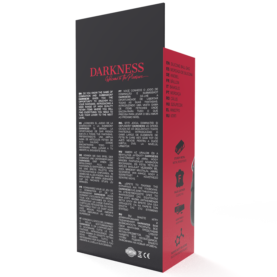 DARKNESS - BASTONE IN SILICONE TRASPIRANTE NERO