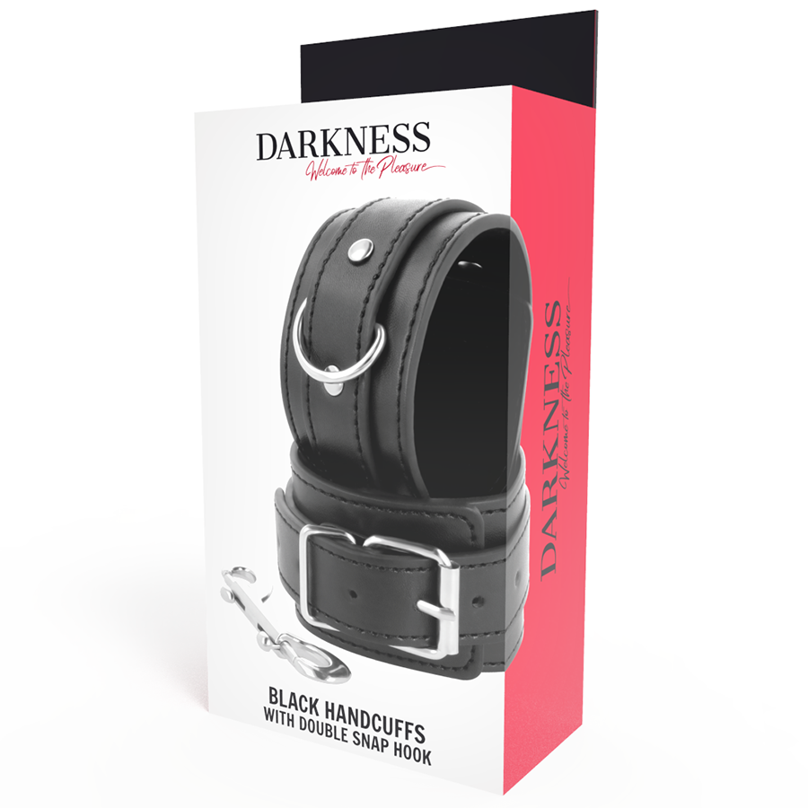 DARKNESS - MANETTE REGOLABILI NERE CON DOPPIO NASTRO DI RINFORZO