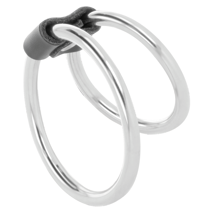 DARKNESS - ANILLO PENEANO DOBLE DE METAL